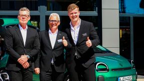 Das Führungsteam der Autowelt Hartmann: (v.l.) Oliver Hartmann, Wito Wagner und Yannick
Hartmann (Bild: Autowelt Hartmann)