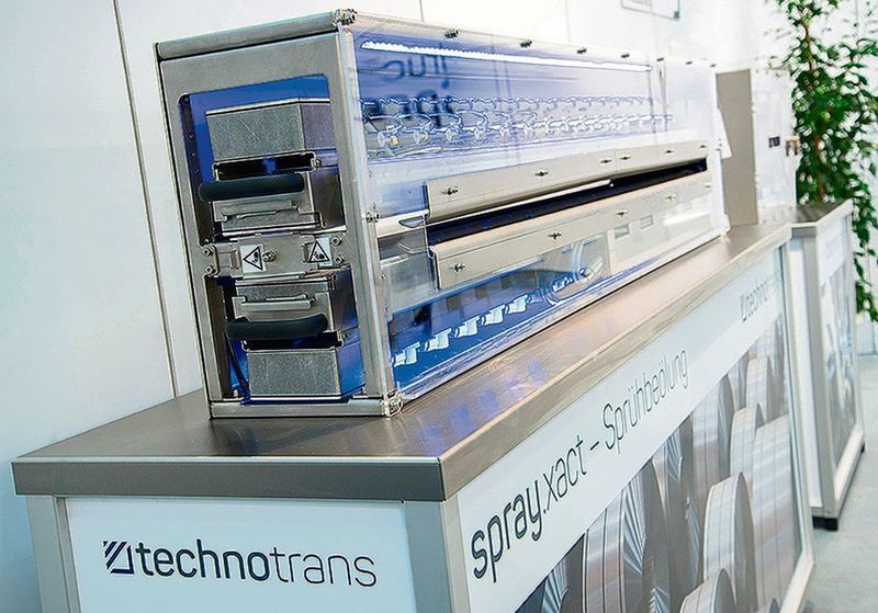 Das Beölungssystem Spray Xact C mit 40 Düsen und mehr hat Technotrans für das Beölen an Umformpressen oder Feinschneidanlagen auf den Markt gebracht. (Technotrans)