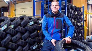 Die qualifizierten Mitarbeiter von Zufall Tyre Logistics haben in Michelsrombach bei Fulda alle Reifen fest im Griff. (Zufall)