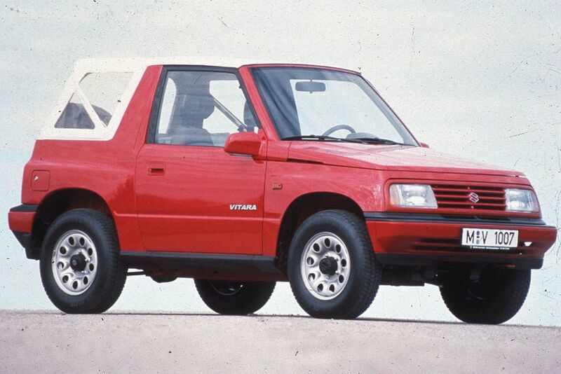 Im selben Jahr erfolgt die Markteinführung des Suzuki Vitara Dreitürers. (Suzuki)