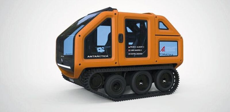 Mit seinem vollelektrischen Antrieb mit 2 x 60 kW erreicht das Venturi Antarctica eine Höchstgeschwindigkeit von 20 km/h unter realistischen Betriebsbedingungen. (Venturi Automobiles)