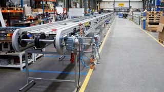 Die Förderstrecke ist 63 m lang. (Tünkers)