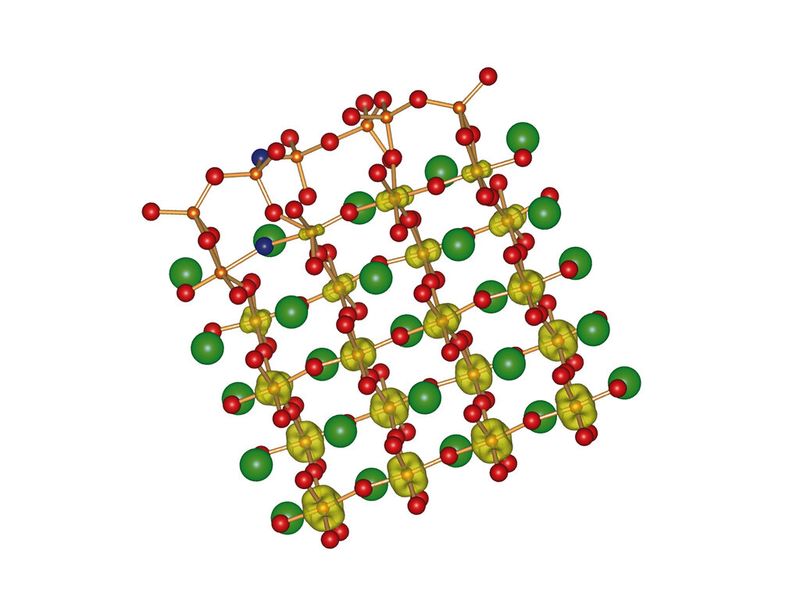 Die Atomstructur von SrTiO3(110) (TU Wien)