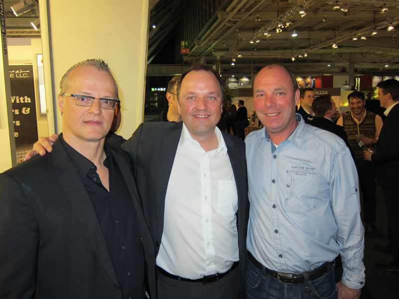 (v. l.) Patrick Matzinger, Littlebit, Sven Buchheim, bluechip, und Christian Marhöfer, Kingston (Bild: IT-BUSINESS)