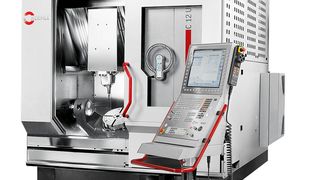 Dank neuer Maschinen wie dem Bearbeitungszentrum C 12 U rechnet Hermle mit einem Wachstum im oberen einstelligen Prozentbereich. (Bild: Hermle)