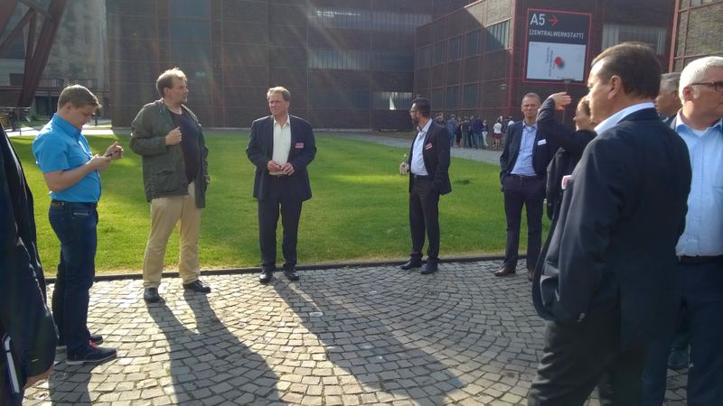 Zum Abschluss eines langen Tages gab es Führungen über das Gelände der Zeche Zollverein (Bild: VIT)