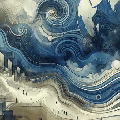 Der geopolitische Umbruch verschärft  die Krise in Deutschland wodurch Strukturreformen, laut dem Frühjahrsgutachten der Wirtschaftsforschungsinstitute, noch dringlicher werden. (Bild: Dalle3/OpenAI)