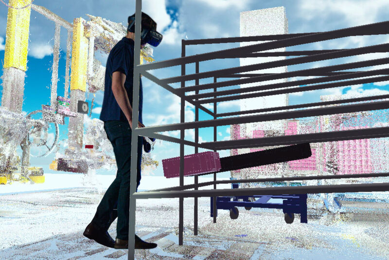 Bei der Ausplanung von Logistikflächen hilft die virtuelle Realität. (BMW)