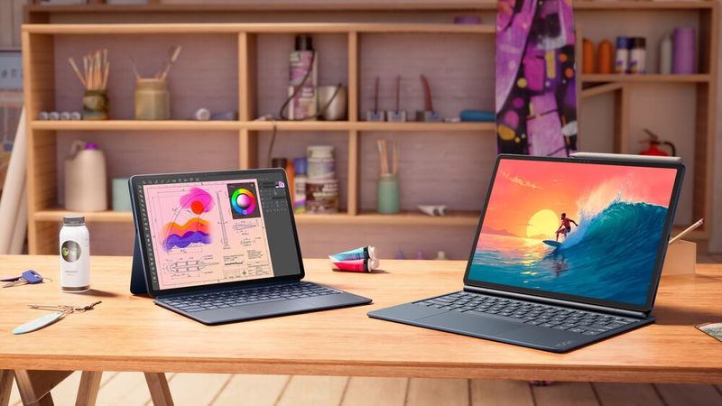 Die Android-17-Tablets Lenovo Yoga Tab Gen 2 mit 11,1-Zoll- und das Yoga Tab Plus Gen 2 mit 13-Zoll-4K-Display bieten ebenfalls lokale KI-Funktionen. (Bild: Lenovo)