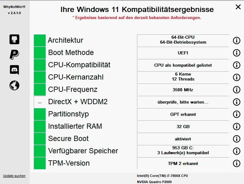 PC auf Kompatibilität mit Windows 11 prüfen. (Joos / Microsoft)