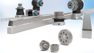 The new integrated gearbox-pinion-rack combination from Neugart: Perfectly matched for powerful rack-and-pinion drives (Image:Neugart GmbH)