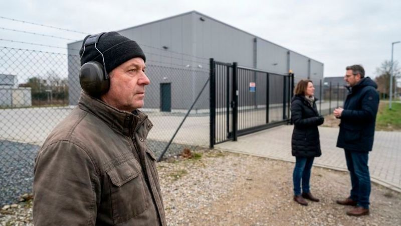 Bei der Planung von Rechenzentren müssen auch die Geräuschemissionen technischer Anlagen berücksichtigt werden.(Bild:  Gemini / Paula Breukel / KI-generiert)
