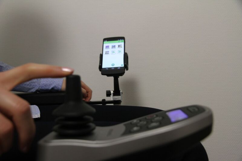 Die App für das Smart Home lässt sich auch per Joystick-Modul bedienen. (Martin Käßler, Fraunhofer AST)