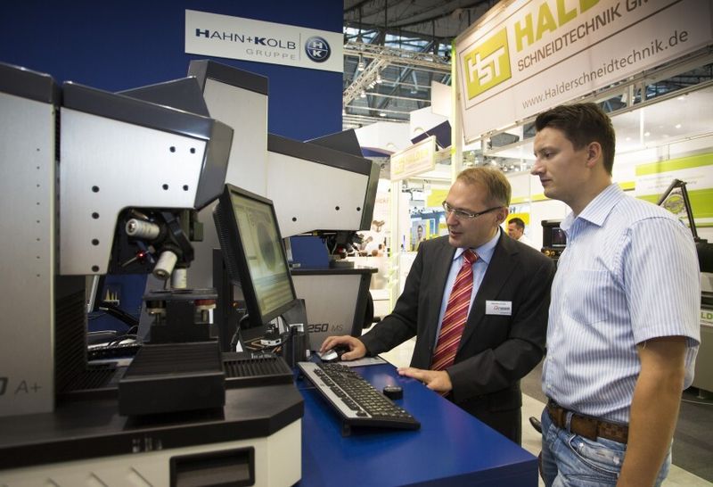 Härtevergleichsplatten von Hahn & Kolb. (Bild: Messe Stuttgart)