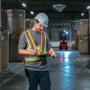 Warnweste von Linde Material Handling.(Bild:  Linde)