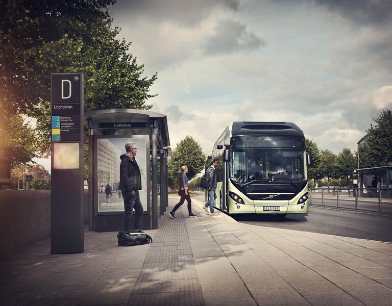 Genutzt wird in den Elektro-Hybridbussen die Technologie des bewährten Dieselhybridbusses Volvo 7900 H. (Bild: Volvo)