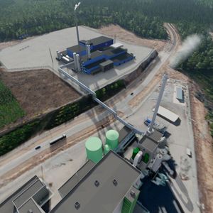 Die Anlage von Ren-Gas in Tampere soll erneuerbares E-Methan für den Schwerlast- und Seeverkehr produzieren. (Bild:  Ren-Gas)