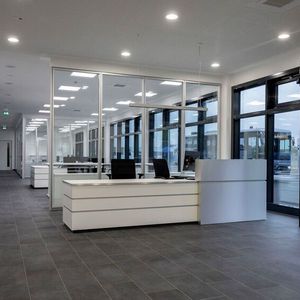 Der Empfangsbereich für Buskunden und Partner von Daimler Buses.(Bild:  Daimler Truck)