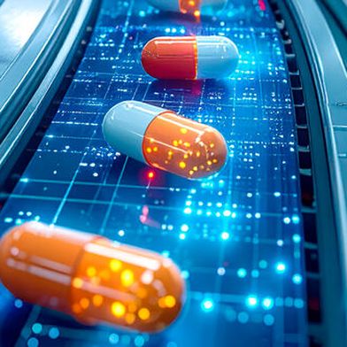 The pharmaceutical industry is adopting next-gen technologies such as AI, Digital Twins, Supercomputers, and Quantum Computing to enhance production processes, efficiency and even transform the future of drug development. (Source: © Thachakrit - stock.adobe.com)
