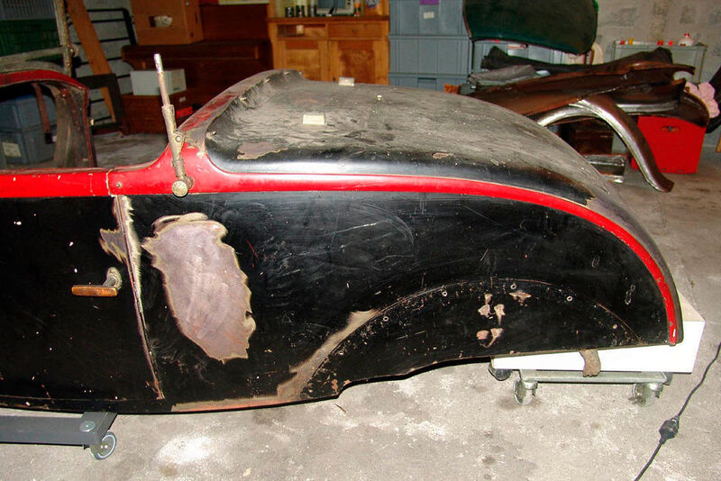 So kommt ein Bugatti in Gundula Tutts Atelier. (Pressinform)