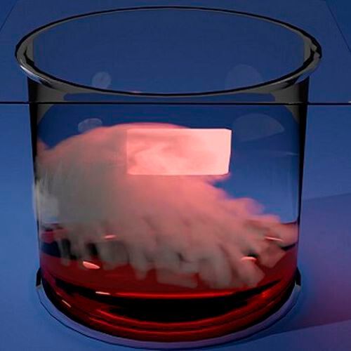 The new bromine vapor treatment enhances the transport properties of MAPbBr3 crystals. In this treatment, the researchers suspended the crystals above in a sealed container holding liquid bromine kept at room temperature. The new bromine vapor treatment enhances the transport properties of MAPbBr3 crystals. In this treatment, the researchers suspended the crystals above in a sealed container holding liquid bromine kept at room temperature.