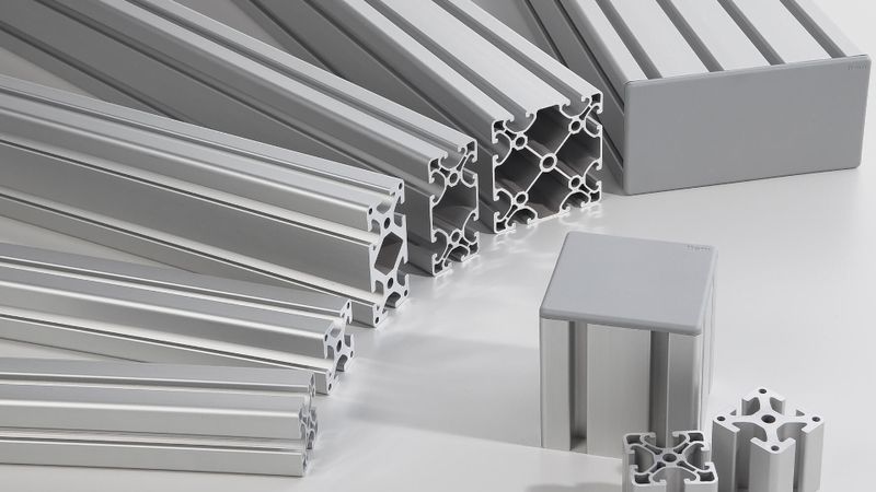 The aluminium profile technology of the item Building Kit System has been used to build a huge variety of structures for decades. (Source:  item)