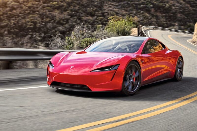 Wohl erst 2022 kehrt Tesla zu seinen Wurzeln zurück und bringt den Roadster II auf den Markt. Der Sprint auf 100 km/h soll nur gut zwei Sekunden dauern. (Tesla)