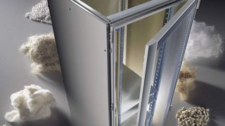 Mit dem BioRack versucht Rittal, nachwachsende, umweltverträgliche und leicht abbaubare Materialien in der Racktechnologie nutzbar zu machen. (Archiv: Vogel Business Media)