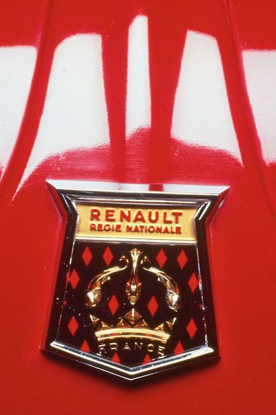 So sah das Renault-Markenlogo 1950 aus. (Bild:  Renault)