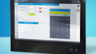 Das Bedienpanel TT 1933-S mit einem 18,5 Zoll Multi-Touchscreen eignet sich für anspruchsvolle Visualisierungen. (Sigmatek)