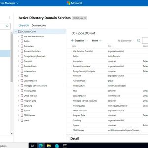Verwalten von Active Directory im Windows Admin Center.(Bild:  Joos / Microsoft)