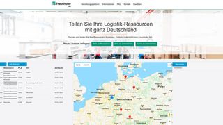 Auf der Karte sehen Unternehmen, wo in Deutschland die von ihnen gesuchten Leistungen angeboten werden. (Fraunhofer-IML)