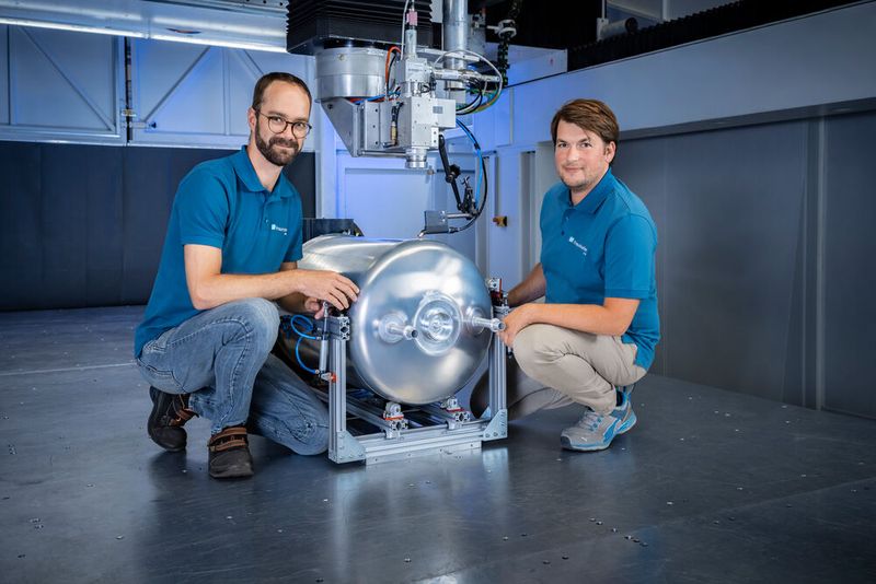 Fraunhofer-Forscher entwickeln im Luftfahrtprojekt LuFo einen Demonstrator für geschlossene Aluminium-Tankstrukturen mit prozessstabilen Laserschweißnähten. (Bild: Fraunhofer IWS/Rene Jungnickel)