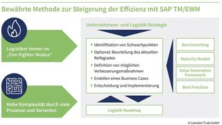 Bewährte Methode zur Steigerung der Effizienz mit SAP Transportation Management (TM)/Extended Warehouse Management (EWM). (Bild: Camelot ITLab)