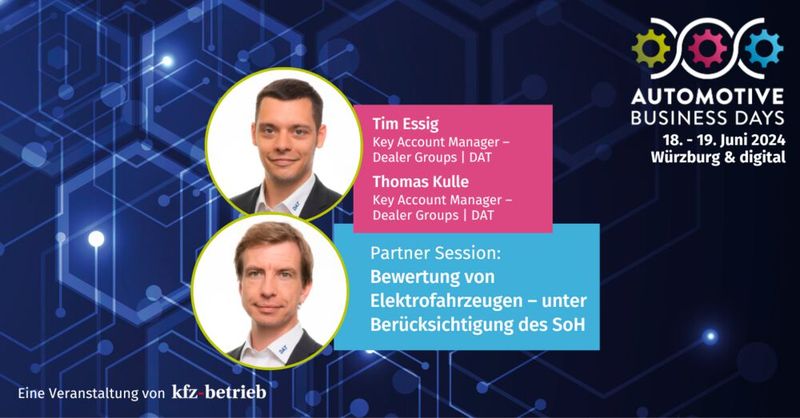 Mehr zu den einzelnen Vorträgen erfahren Sie unter www.automotive-business-days.de/programm. (Bild: VCG/Referenten)