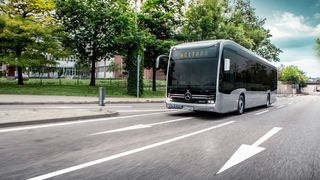 Der E-Citaro ist das elektrische Vorzeigemodell von Daimler Buses. Ab 2030 sollen in Europa nach Angaben des Unternehmens nur noch elektrische Modelle verkauft werden. (Bild: Daimler)