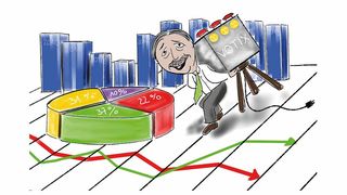 Die Bewertungsbox „Votix“ ist ein selbst produzierter kleiner Voting-Apparat mit drei Smileys „lächeln“, „neutral“, „wütend“. Es soll aber auch eine Smartphone-App geben.  (Bild: Stefan Häseli)