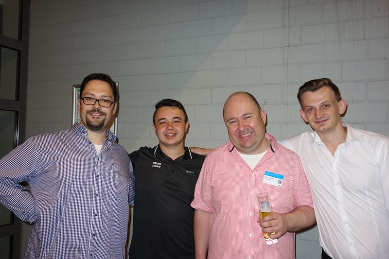 (v. l.) Jan Gatzke, Cenesco, mit Jerome Strühn, Tarox, Markus Mertens und Alexander Herner, Cenesco (Bild: IT-BUSINESS)