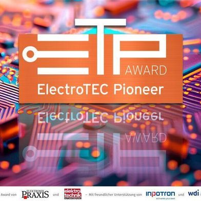 Der ElectroTEC Pioneer Award zeichnet innovative Produkte und Technologien der Elektronikbranche aus. (Bild: VCG)