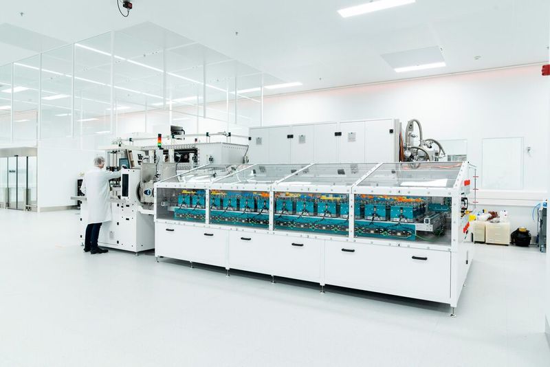 Eigenentwickelte Anlage zur Montage von Lagern von Röntgenröhrenbauteilen. (Bild: Siemens Healthineers)