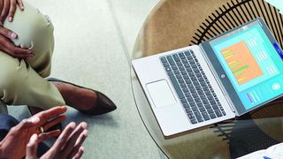 Das superflache Business-Notebook Elitebook Folio mit 12,5-Zoll-4K-Display ist nur einer der neuen Mobilrechner von HP auf der CES 2016. (Bild: HP)