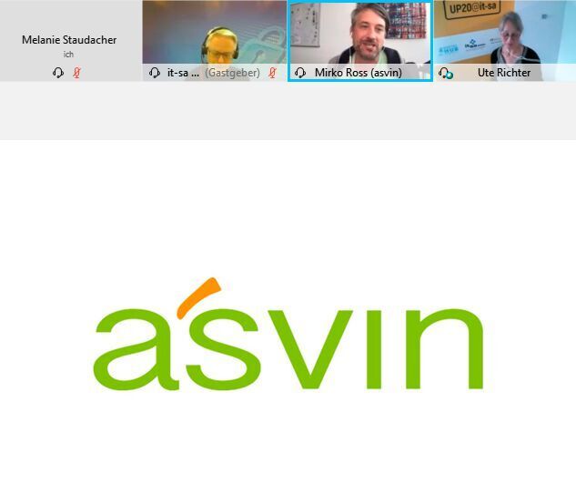 Mirko Ross (Mitte), CEO bei Asvin begann seine Präsentation mit folgendem Statement: „Das S in IoT steht für Sicherheit.“ Das Startup bietet eine Plattform an, mit der Unternehmen eine Chain of Trust für das Internet der Dinge entwickeln können. (IT-Business)