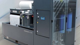 AMB-Auftritt für die modular aufgebauten toolsmart-Anlagen zur KSS-Aufbereitung und Kühlung an Werkzeugmaschinen. (Bild: Technotrans)