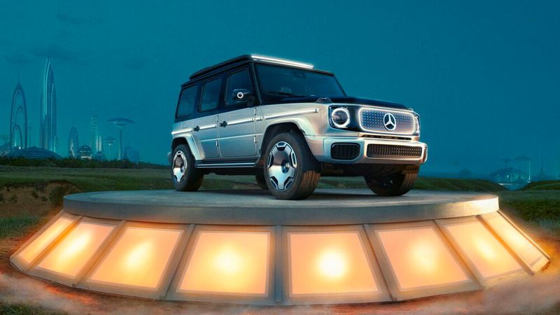 Die elektrische Mercedes G-Klasse wird für Mitte des Jahrzehnts erwartet.
