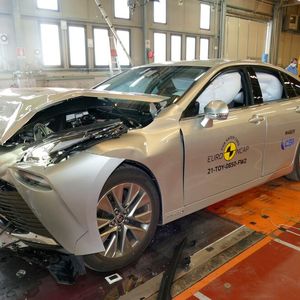 Euro NCAP gab auch dem Toyota Mirai die Höchstbewertung. (Bild:  EuroNCAP)