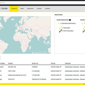 Mit dem Connection Center von Axoom lassen sich Maschinen, Komponenten und Sensoren verwalten und einbinden.