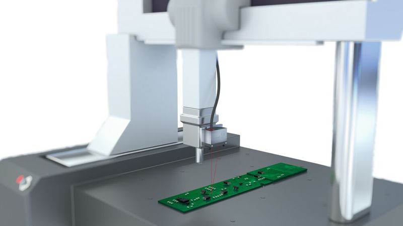 Dank der hochentwickelten Sensortechnologie ermöglichen optoNCDT Lasersensoren eine exakte Abstandsregelung in Messmaschinen. (Bild: Micro-Epsilon)