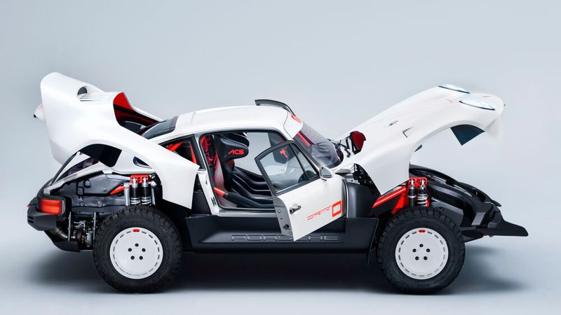 Die Basis – ein Porsche 911 vom Typ 964 aus dem Jahr 1990 – lässt sich kaum wiedererkennen. (Bild: Singer Vehicle Design)