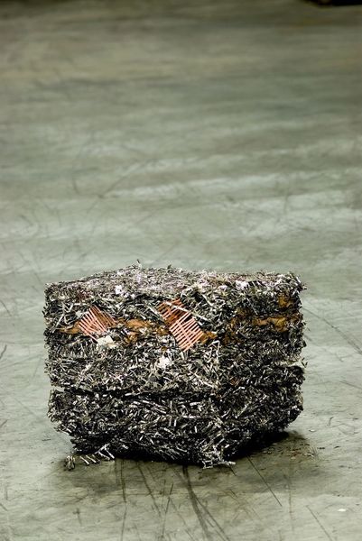 Späne als Abfall der Metall verarbeitenden Industrie, hier zusammengepresst. (Bild: Agosi)