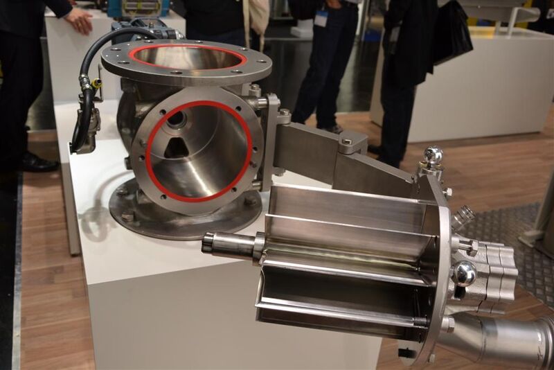 Coperion presents a series of certified rotary valves sepcially designed for CIP applications.  (Picture: M. Henig/PROCESS)